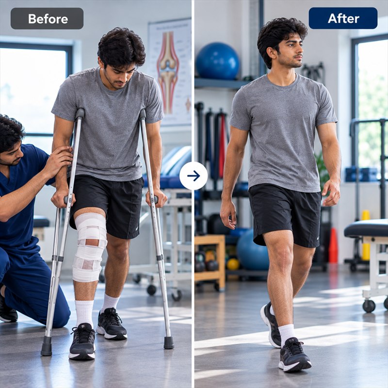 Post-Surgery Rehabilitation Before and After